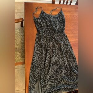 Leopard midi dress